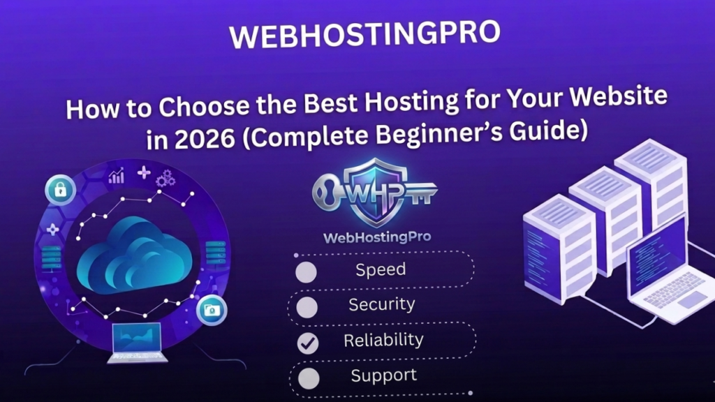 How to Choose the Best Hosting for Your Website in 2026 (Complete Beginner’s Guide)