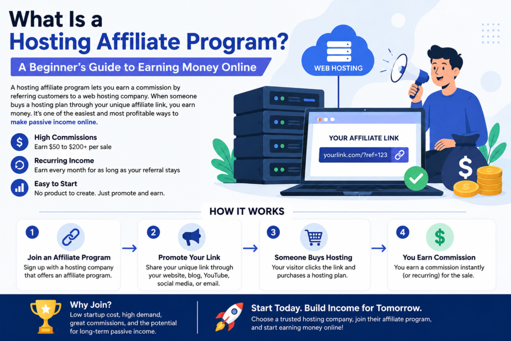 What Is a Hosting Affiliate Program? A Beginner’s Guide to Earning Money Online