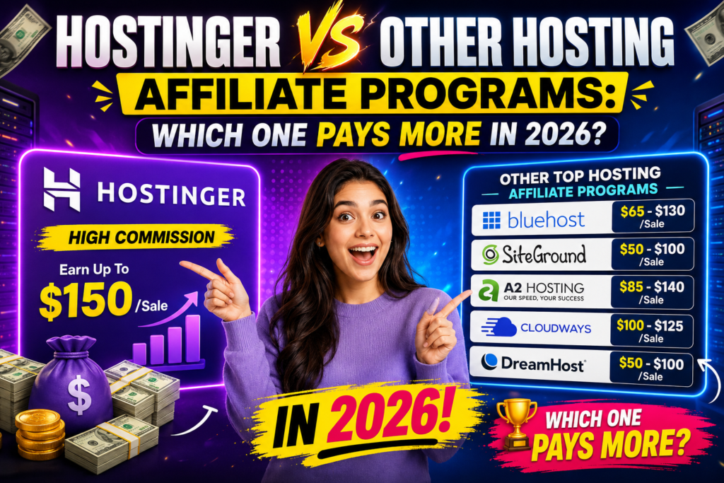 Hostinger vs Other Hosting Affiliate Programs: Which One Pays More in 2026?