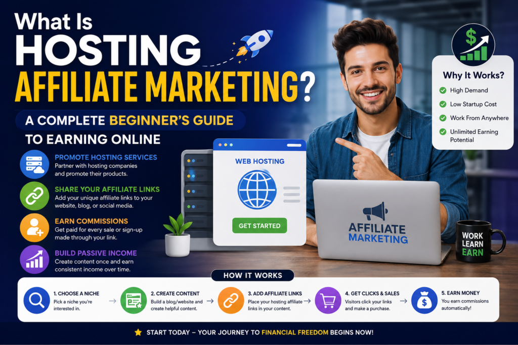 What Is Hosting Affiliate Marketing? A Complete Beginner’s Guide to Earning Online