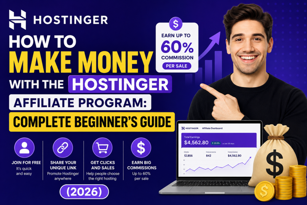 How to Make Money with the Hostinger Affiliate Program: Complete Beginner’s Guide (2026)