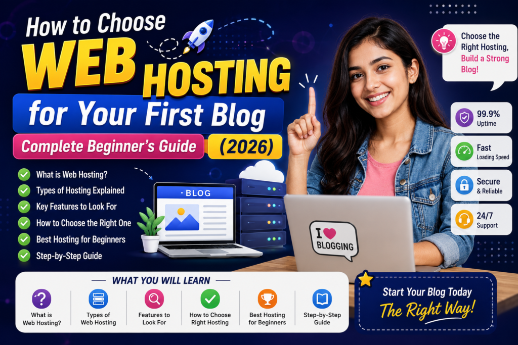 How to Choose Web Hosting for Your First Blog Complete Beginner's Guide (2026)