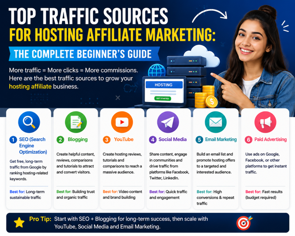 Top Traffic Sources for Hosting Affiliate Marketing: The Complete Beginner's Guide